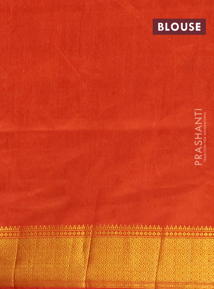 Semi tussar saree pink and rustic orange with allover leheriya weaves and zari woven border