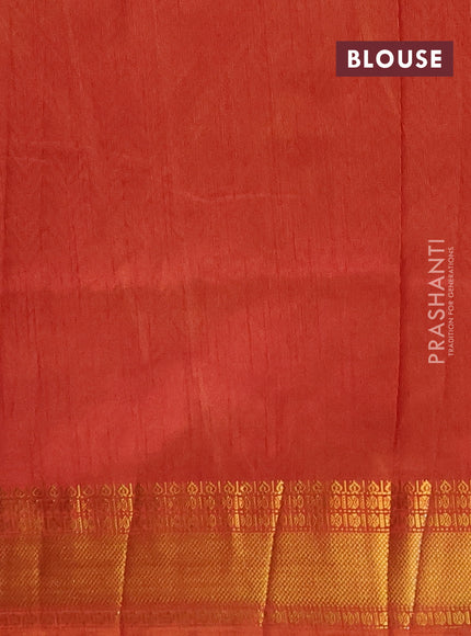 Semi tussar saree mehendi green and dark mustard with allover patola prints and zari woven border