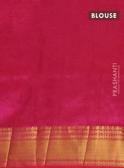 Semi tussar saree purple and pink with allover patola prints and zari woven border