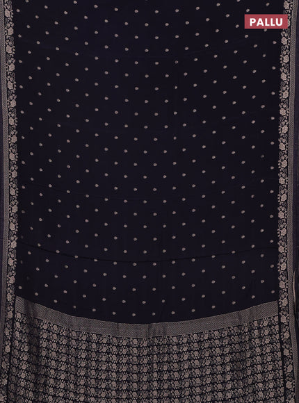 Semi mysore silk saree jamun shade with allover zari woven buttas and zari woven border