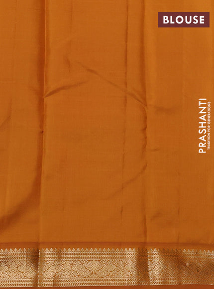 Pure kanchipuram silk saree lime yellow and black with allover paisley zari woven buttas and zari woven korvai border