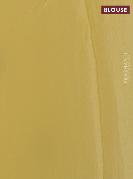 Chiffon saree yellow with sequin embroidery work and lace work border