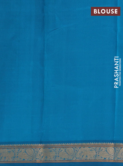 Pure kanchipuram silk saree red with thread woven buttas and ganga jamuna border