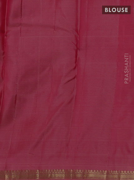Pure kanchipuram silk saree maroon shade with zari woven buttas and small zari woven border