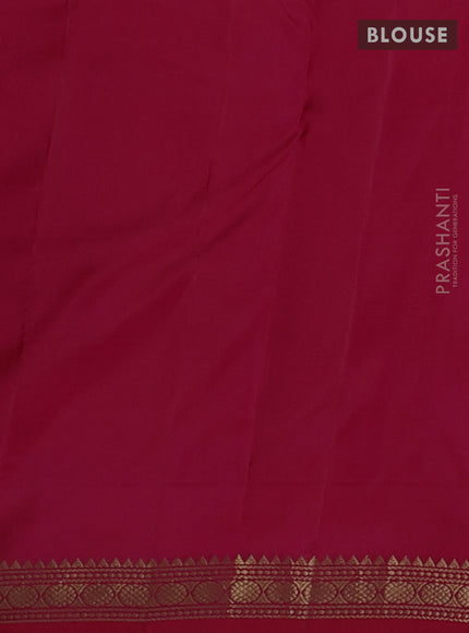 Pure kanchipuram silk saree tomato pink with zari woven buttas and small zari woven border