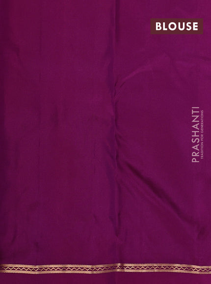 Pure kanchipuram silk saree pink shade and pink with allover paisley zari woven buttas and zari woven simple border