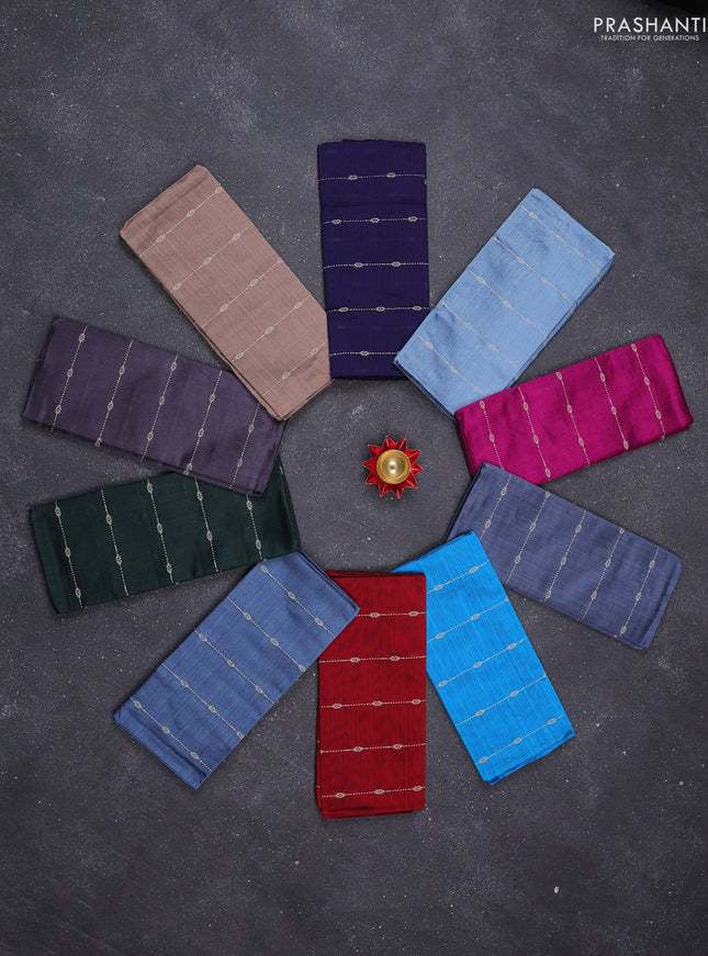 Raw silk blouse bits multi colour and Pack of 10