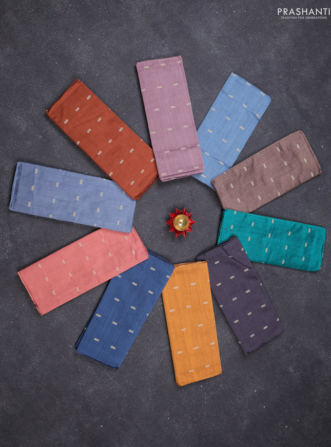 Raw silk blouse bits multi colour and Pack of 10