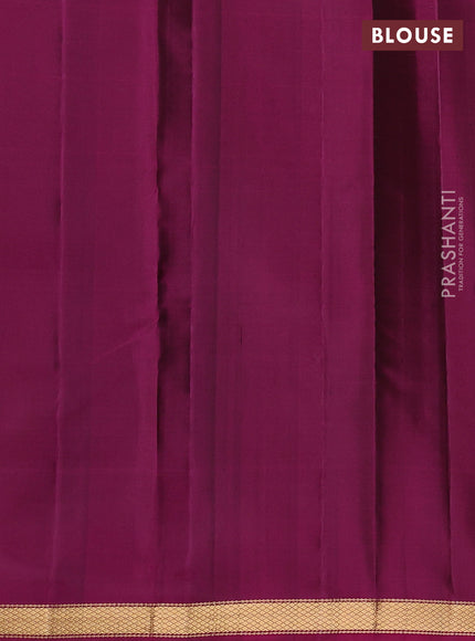 Pure soft silk saree violet and dark magenta pink with zari woven buttas and zari woven border
