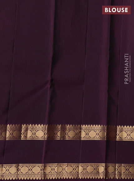 Pure soft silk saree rust shade and wine shade with zari woven buttas and rettapet zari woven border