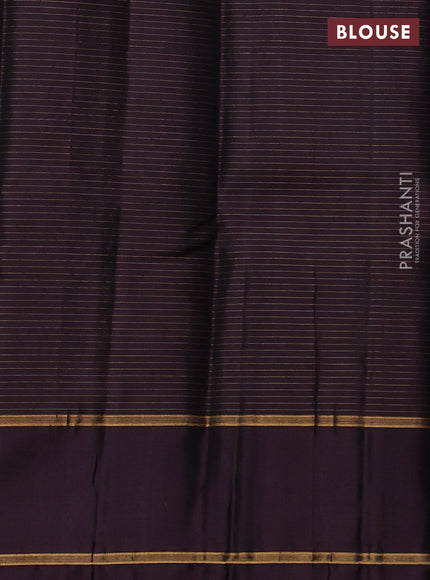 Pure soft silk saree pastel purple and wine shade with allover zari checked pattern and zari woven annam butta border