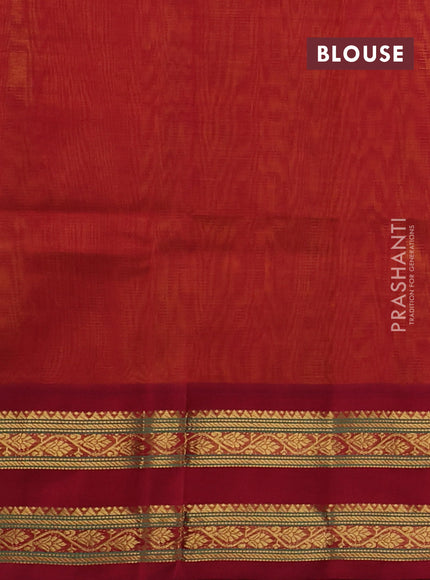 Silk cotton saree mustard yellow and maroon with allover vairaosi pattern and rettapet zari woven korvai border