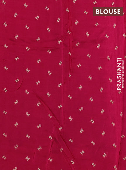Art kota silk saree navy blue and pink with allover zari woven buttas and floral zari woven border