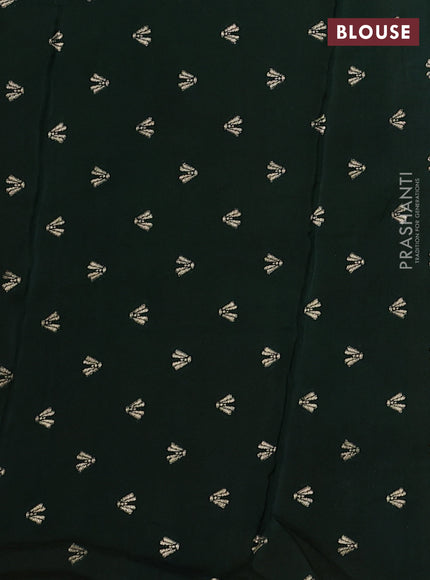 Art kota silk saree mustardf yellow and green with allover silver & zari woven buttas and elephant design zari woven border
