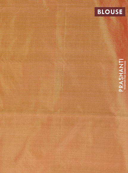 Banana pith saree dual shade of purple and mustard yellow with thread woven buttas and simple border