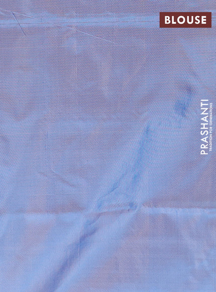 Banana pith saree green and teal green with thread woven buttas and simple border