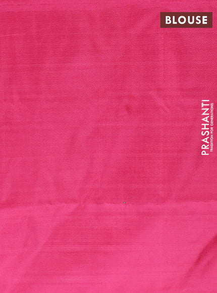 Banana pith saree pastel violet and pink with thread woven buttas and simple border