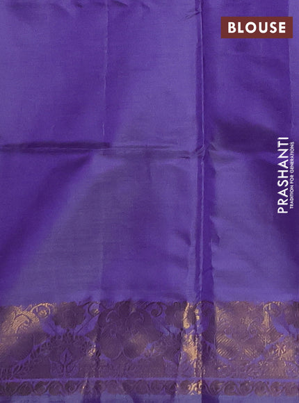 Banana pith saree lavender and purple with thread woven buttas and zari woven buttas