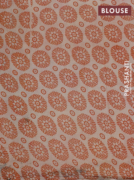 Kalamkari cotton saree deep maroon and rust shade with allover prints and printed border