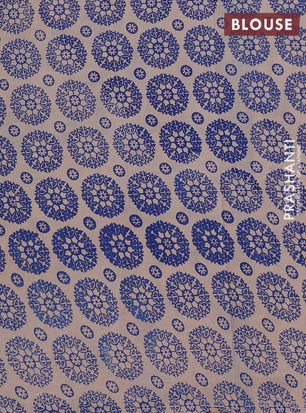 Kalamkari cotton saree maroon and blue with allover prints and printed border
