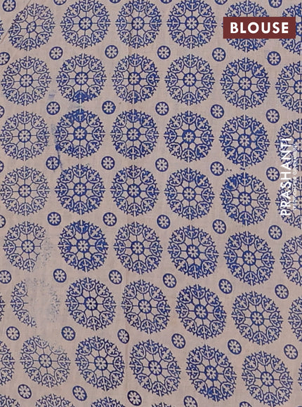 Kalamkari cotton saree yellow and blue with allover prints and pichwai printed border