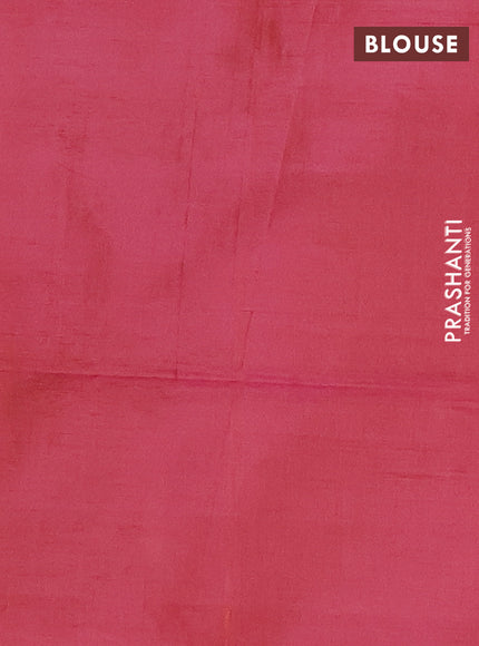 Banana pith saree dark grey and dual shade of pinkish orange with thread woven buttas in borderless style