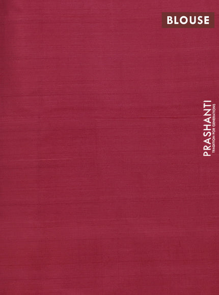 Banana pith saree mustard shade and maroon with allover checks & thread woven buttas in borderless style