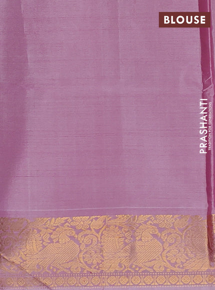 Banana pith saree wine shade and pink shade with thread woven buttas and zari woven border