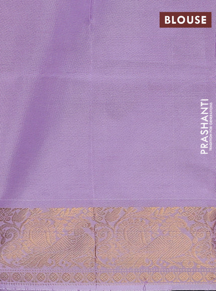 Banana pith saree dark purple shade and lavender with thread woven buttas and zari woven border