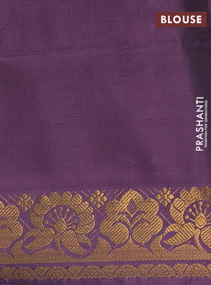 Banana pith saree dark grey and wine with thread woven buttas and zari woven border