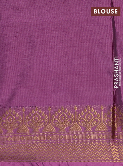 Banana pith saree pale orange and dual shade of pink with thread woven buttas and zari woven border