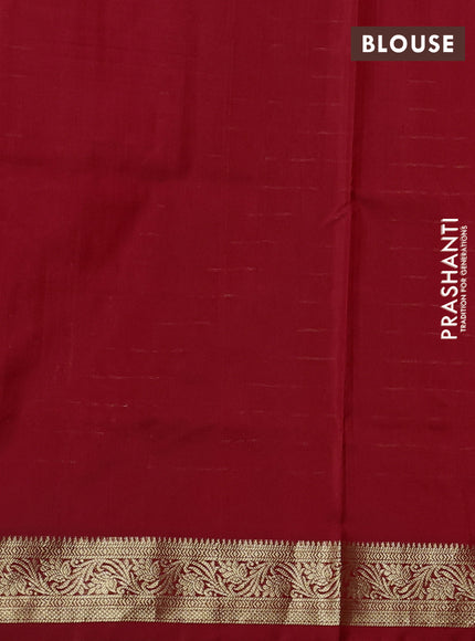 Venkatagiri silk saree red with allover zari checks & buttas and zari woven border