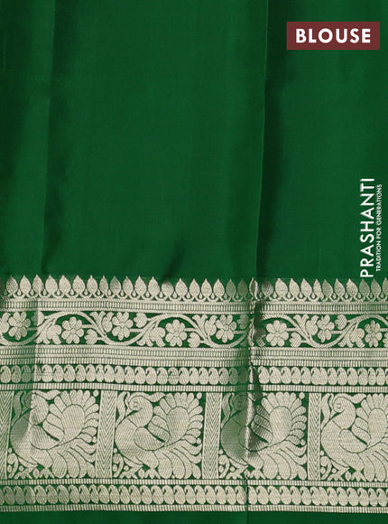 Venkatagiri silk saree light green and green with zari woven buttas and long zari woven border
