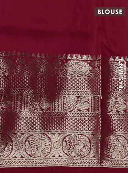 Venkatagiri silk saree pink and red with allover zari weaves & buttas and long zari woven border