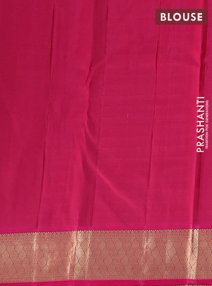Pure kanchipuram silk saree rust shade and pink with allover zari woven 1000 buttas and zari woven border