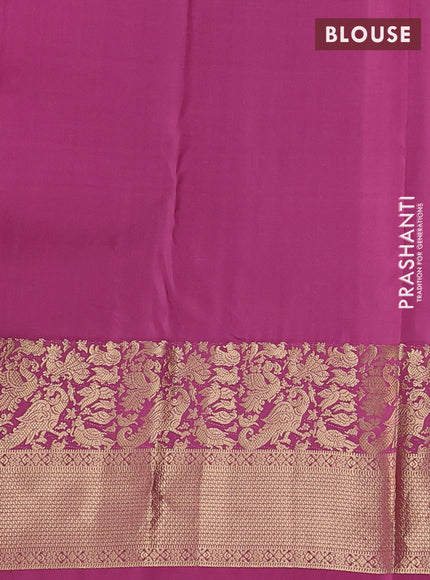 Pure kanchipuram silk saree mauve pink with allover zari woven 1000 buttas and long zari woven border