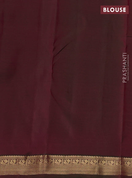 Pure kanchipuram silk saree magenta pink with allover zari woven 1000 buttas and small zari woven border