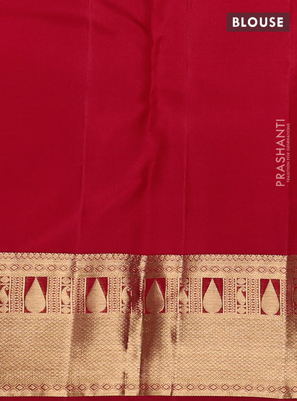 Pure kanchipuram silk saree maroon with allover zari woven 1000 buttas and zari woven border