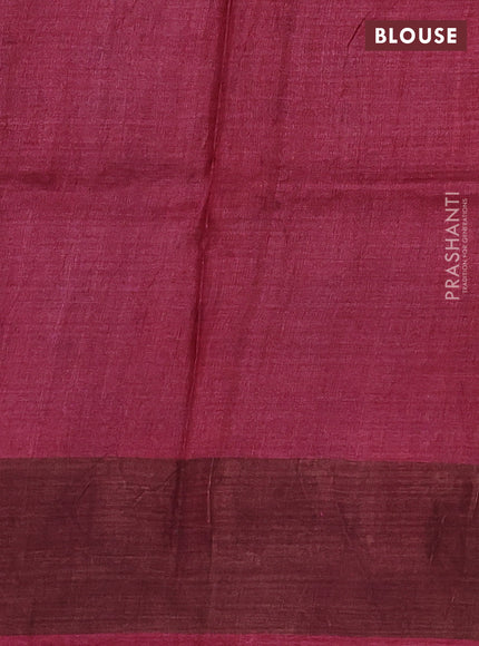 Pure tussar silk saree mustard yellow and maroon with allover pichwai prints & mirror work and cut work pallu
