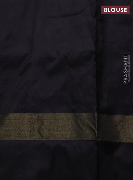 Pochampally silk saree yellow and black with allover ikat weaves and ikat zari woven border