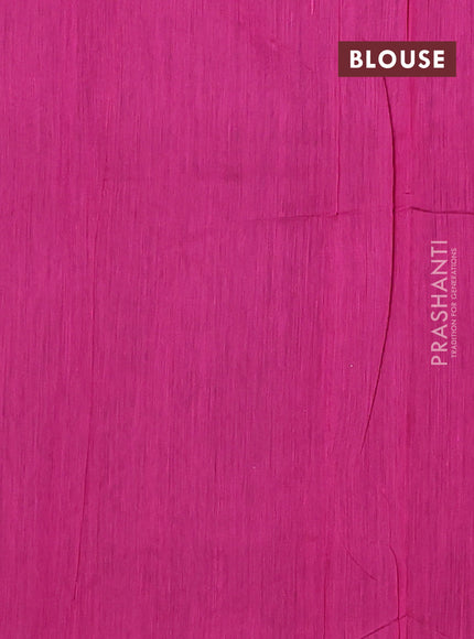 Semi maheswari cotton saree blue and pink with zari woven buttas and small zari woven border