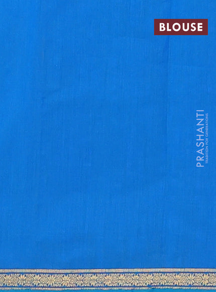 Semi maheswari cotton saree pastel green and cs blue with zari woven buttas and small zari woven border