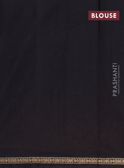 Semi maheswari cotton saree pink and black with zari woven buttas and small zari woven border