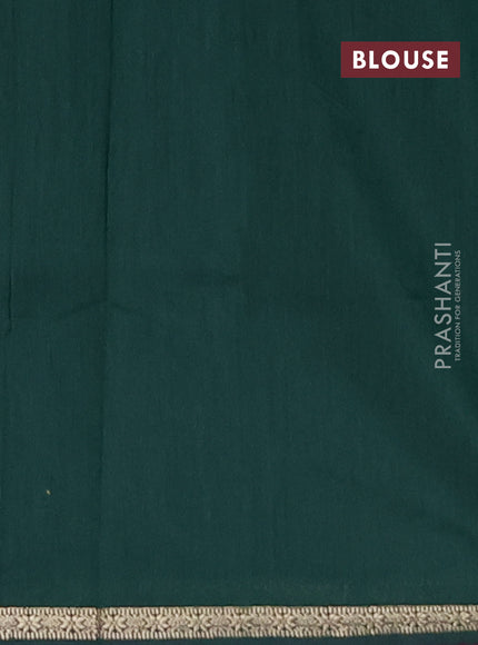 Semi maheswari cotton saree onion pink and green with zari woven buttas and small zari woven border