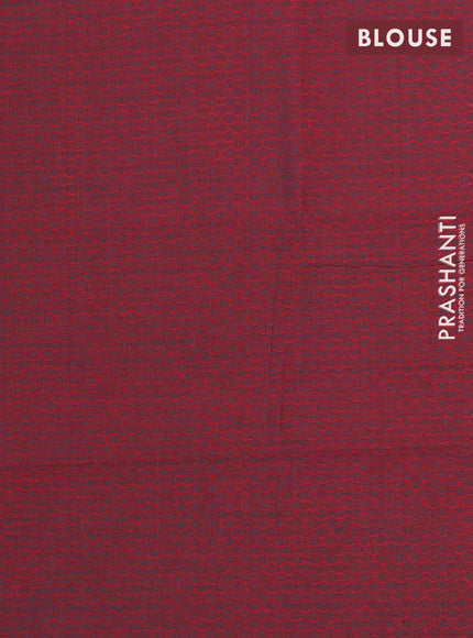 Chettinad cotton saree dark mustard and maroon sap green with allover thread checked pattern and thread woven border