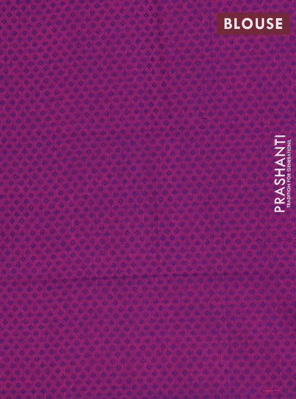 Chettinad cotton saree dual shade of pinkish green and purple green with allover checks & thread buttas and rettapet border
