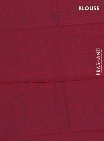 Chettinad cotton saree rust  and maroon with plain body and rettapet thread woven border