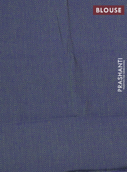 Chettinad cotton saree mehendi green and dual shade of blue with thread woven buttas and temple thread woven simple border
