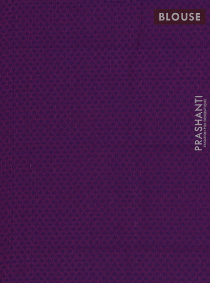 Chettinad cotton saree pink and purple with plain body and rettapet thread woven border
