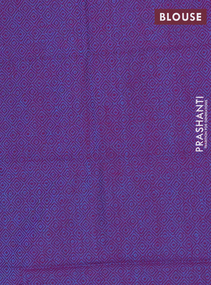 Chettinad cotton saree dual shade of mustard and dual shade of violet with thread woven buttas and thread woven simple border